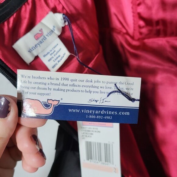 Vineyard Vines Black Carolyn Velvet Strapless Mini Dress 2 NWT Whimsigoth Event - Picture 11 of 13